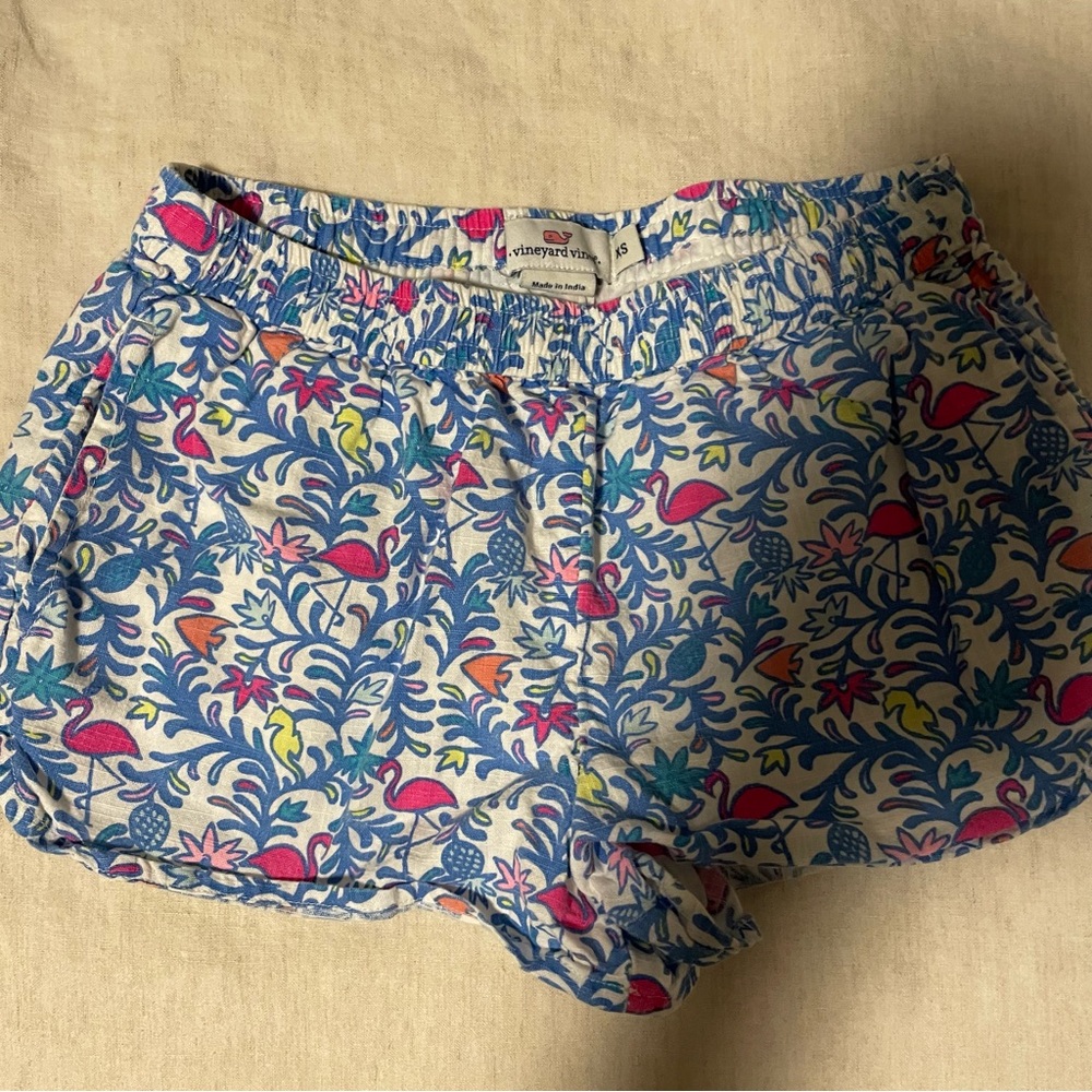 Vineyard Vines Kids Summer Print Flamingo Shorts - Size XS